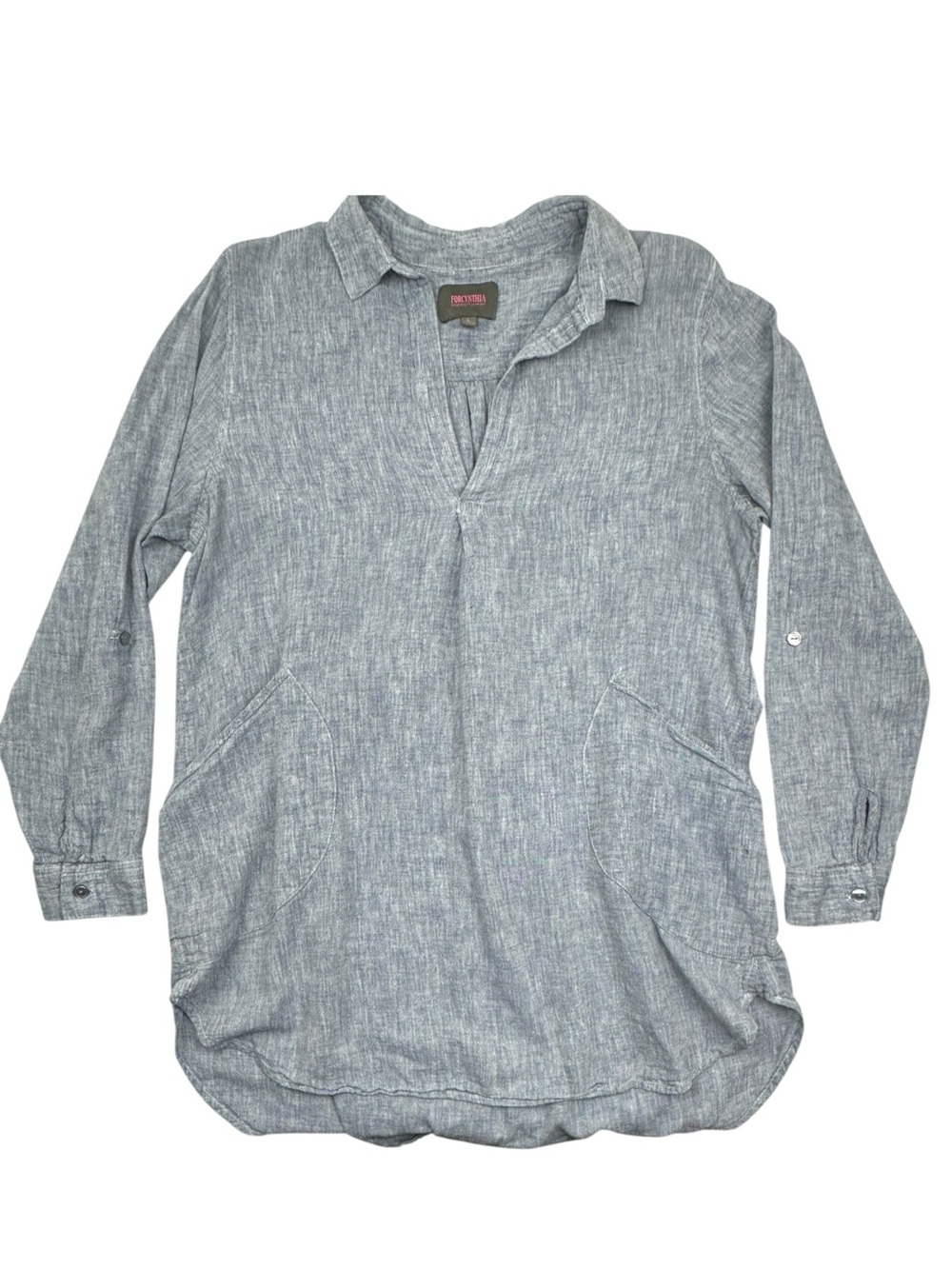 Forcynthia Beachwear | Linen Blend Tunic | L